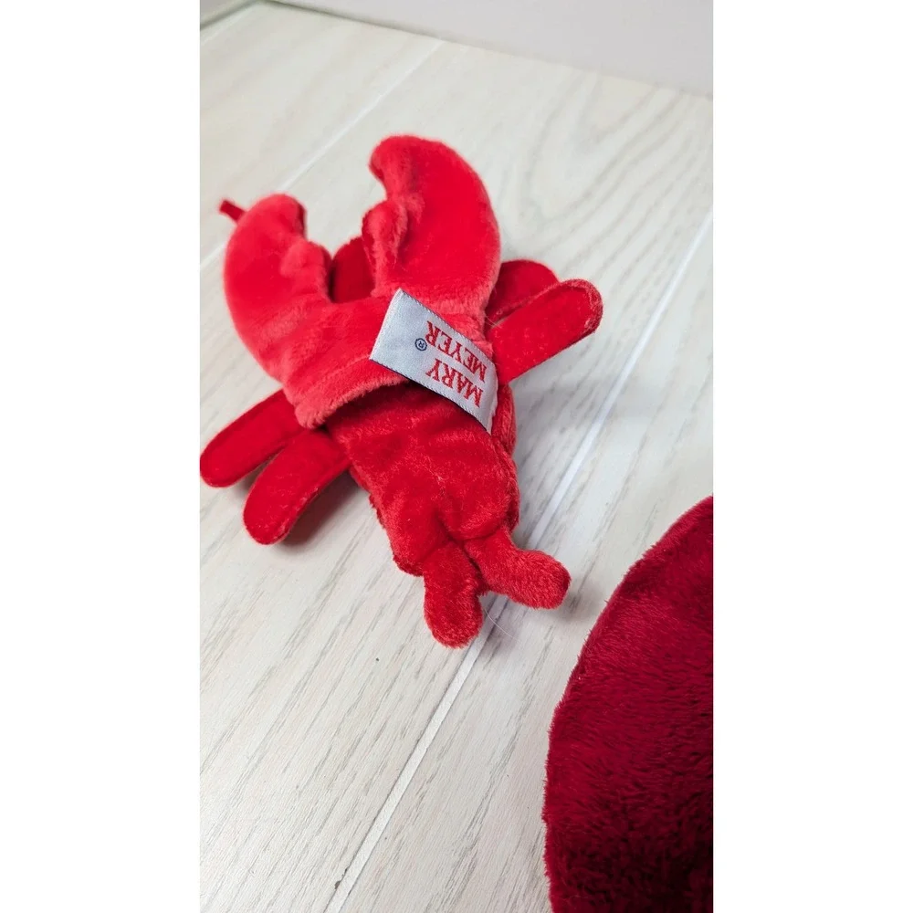 Mary Meyer Lobster Plush Set 1 large 1 finger puppet Red Stuffed Animal Toy Lot